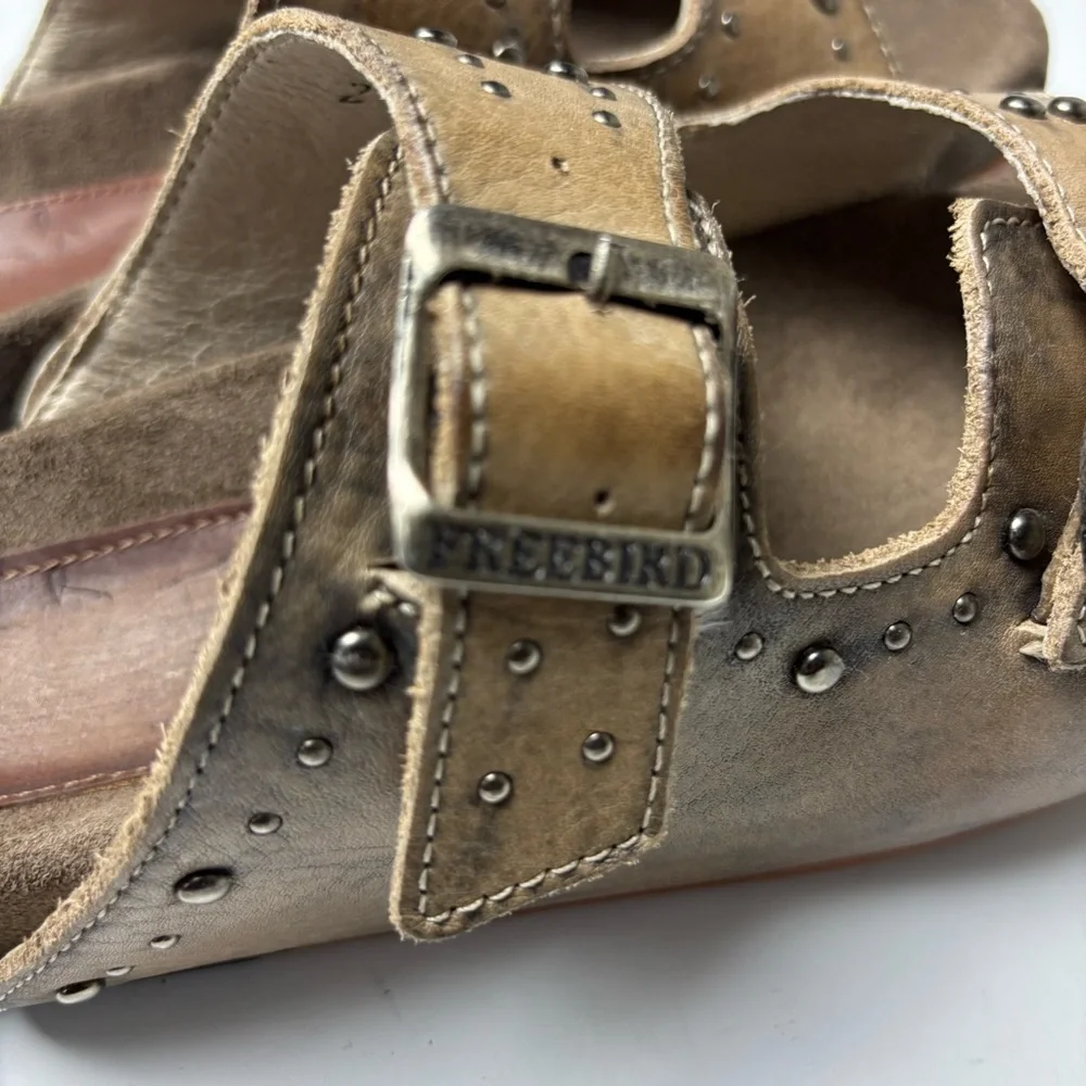 NEW Freebird by Steven‎ Asher Studded Sandals in the color stone size 7 - Picture 7 of 17